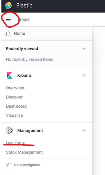 Kibana Dev Tools