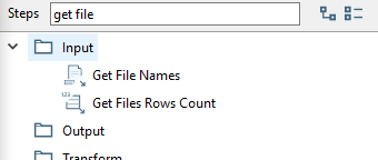 Get file names search